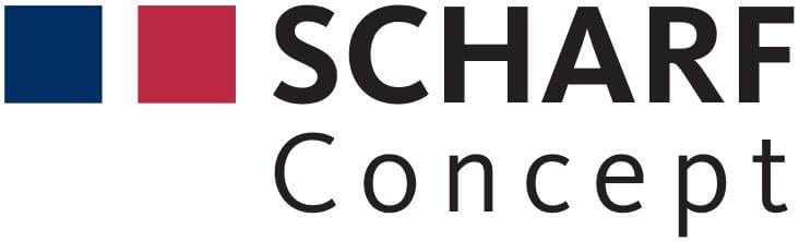 Scharf Concept Logo in Farbe